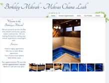 Tablet Screenshot of berkeleymikvah.org